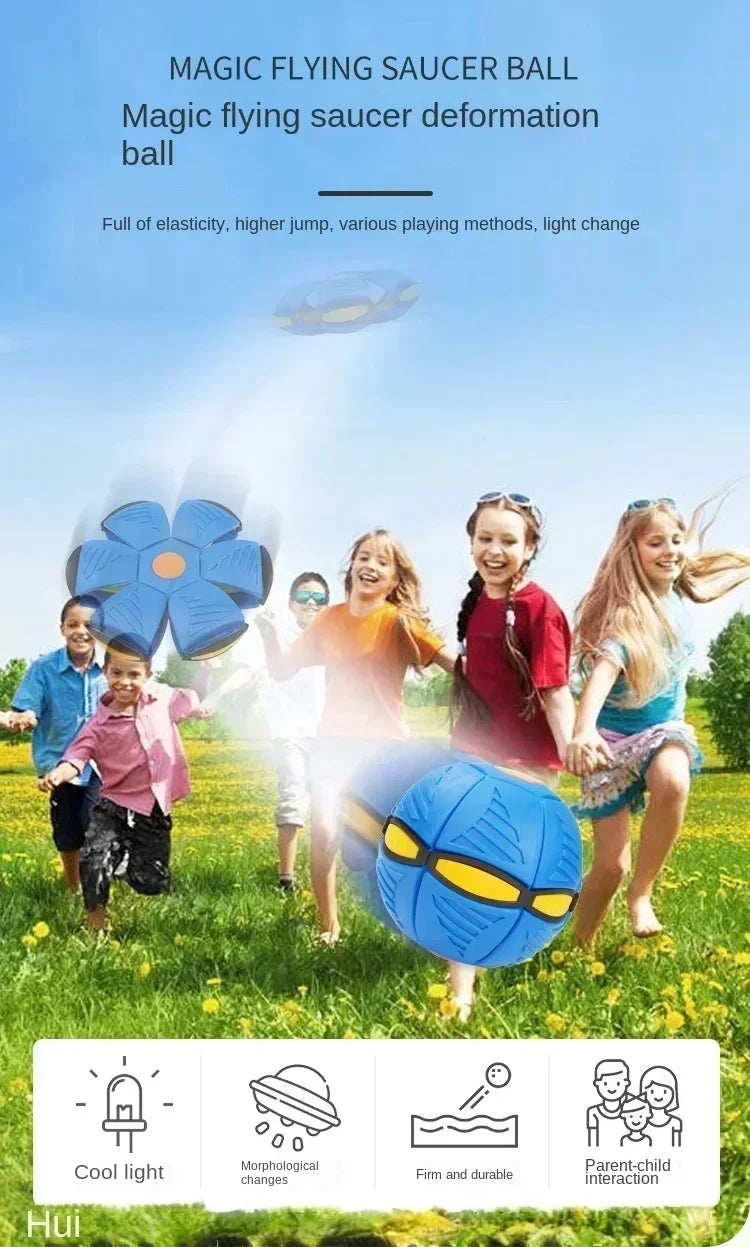 Magic Flying Saucer Ball – Pop-Up Bounce Toy