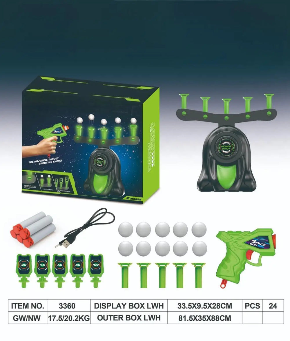 Glow Hover Target Challenge – Floating Ball Blaster Game