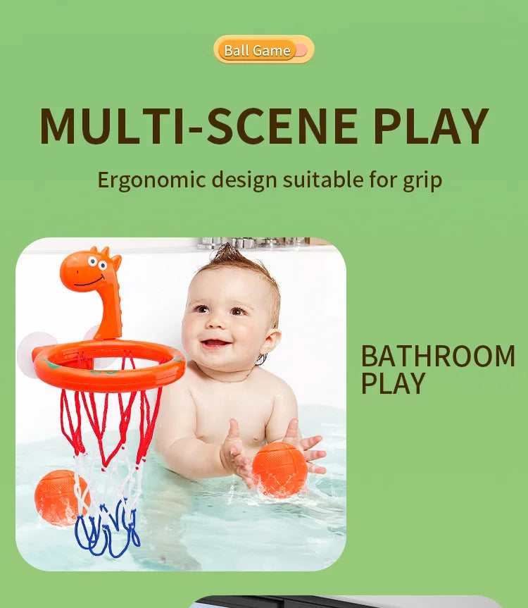 Mini Basketball Bath Toy Set – Splash Hoop Fun for Toddlers