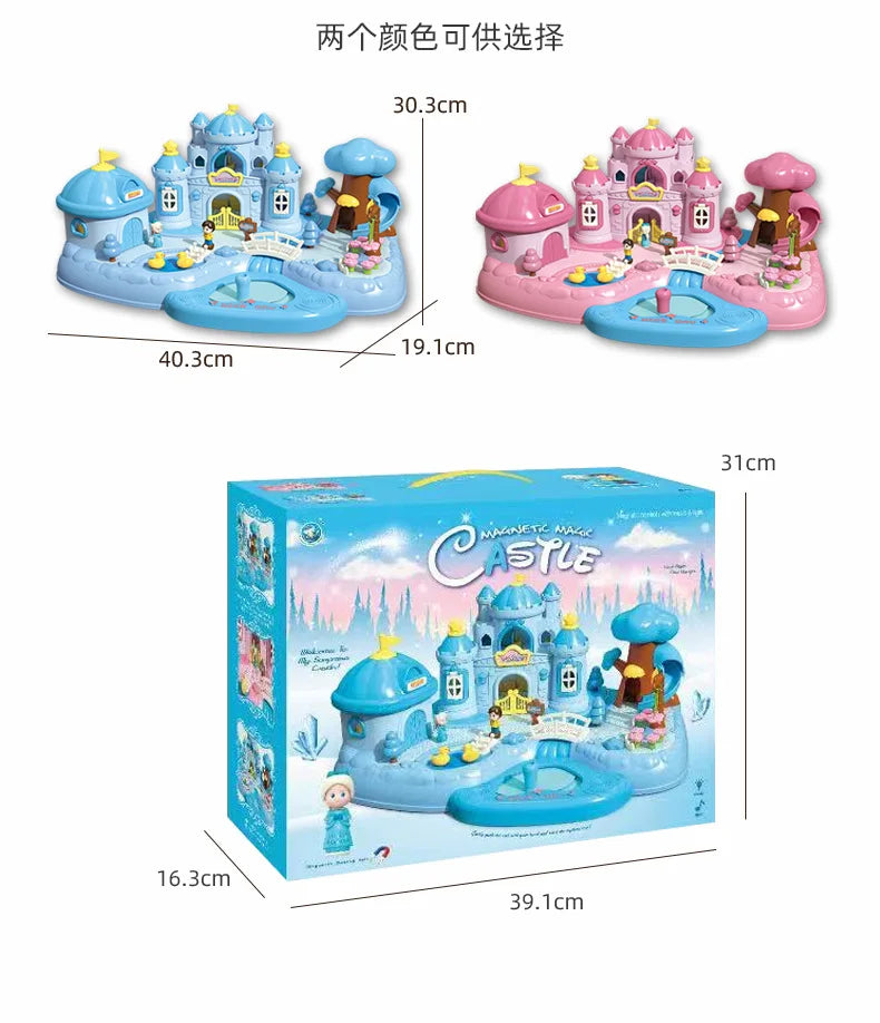 Magnetic Dollhouse Playset – Creative Princess Toy for Kids - Toki Toy Box