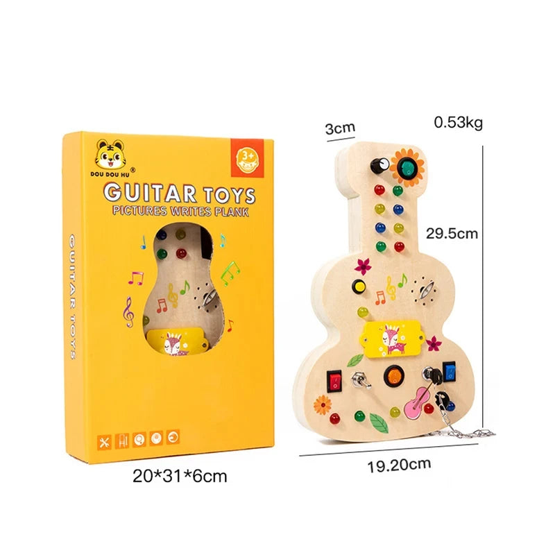 Montessori Busy Board – LED Sensory Activity Toy