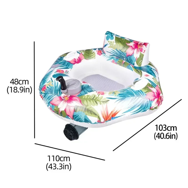 Luxury Inflatable Floating Bed – Ultimate Pool Lounger