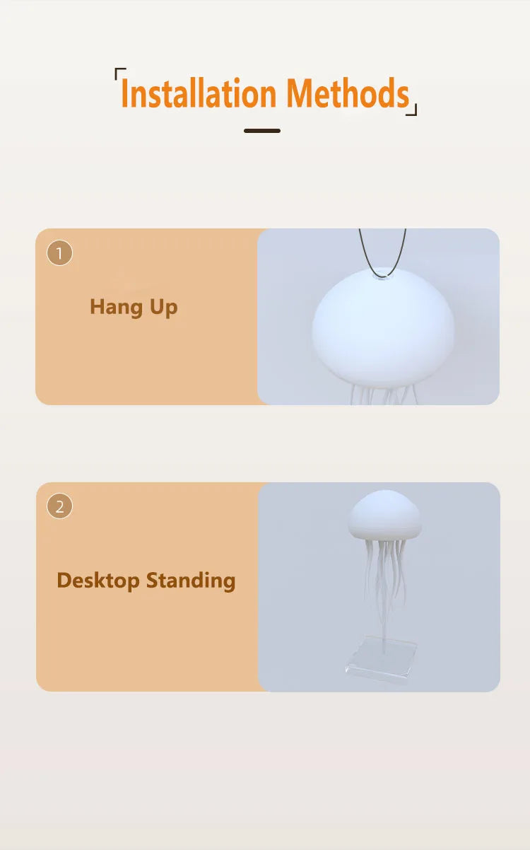RGB Jellyfish Night Lamp – Voice Control Glow – View 12 | Toki Toy Box
