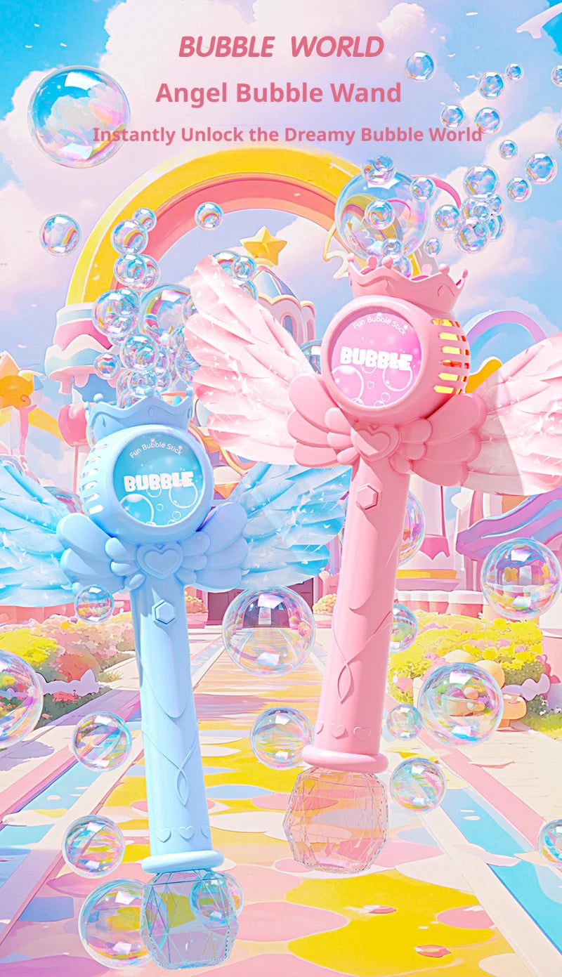 Light-Up Bubble Blaster Wand for Outdoor Fun - Toki Toy Box