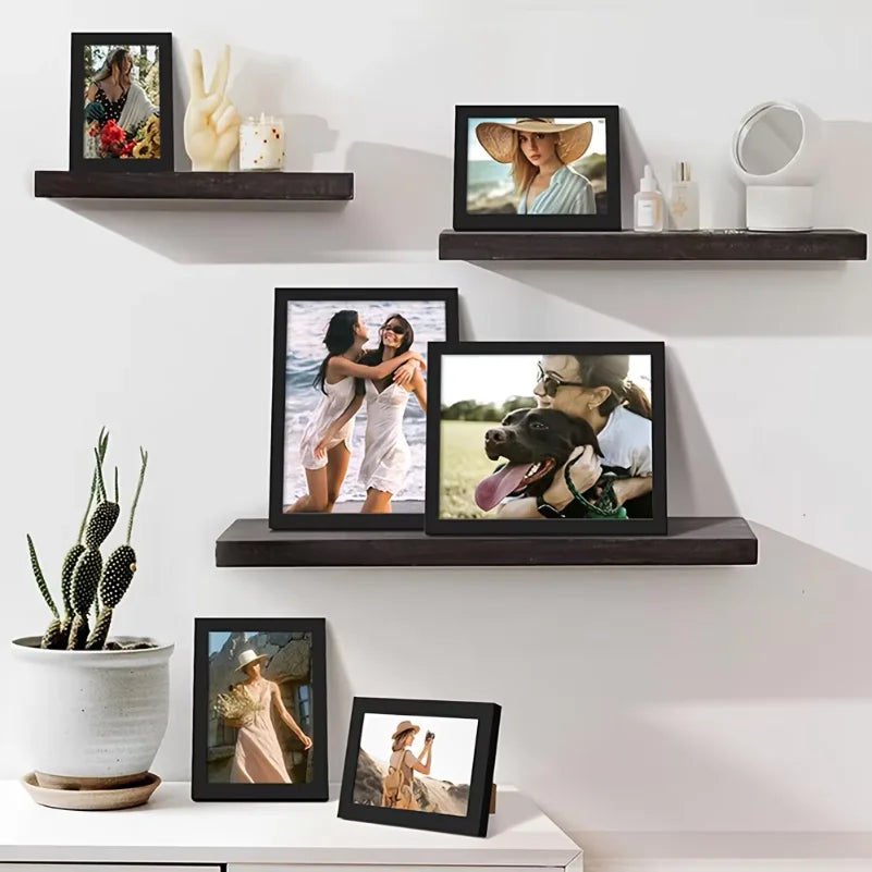 A4 Black Wooden Photo Frame | Elegant Wall Display