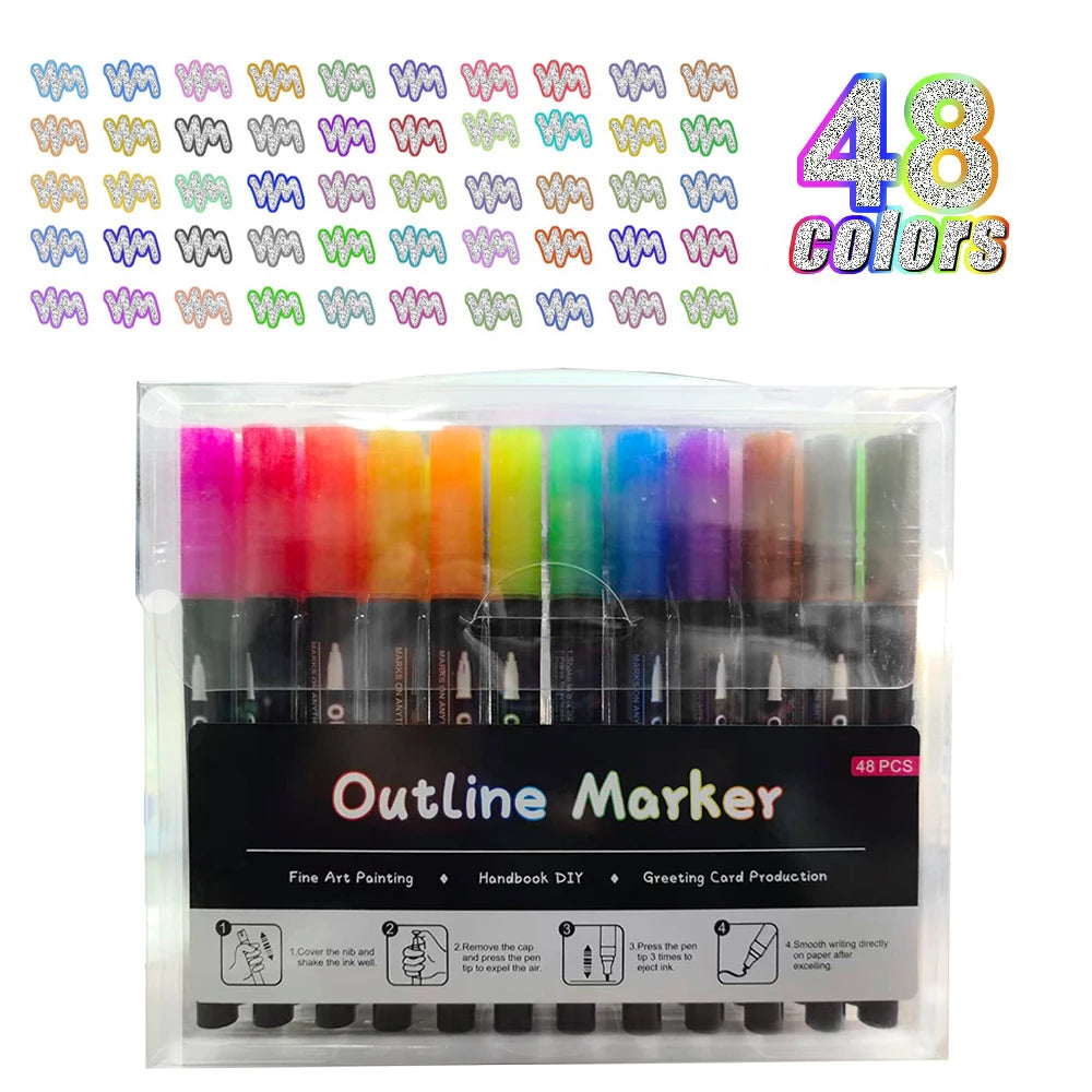 Shimmer Markers – Set Packaging | Toki Toy Box