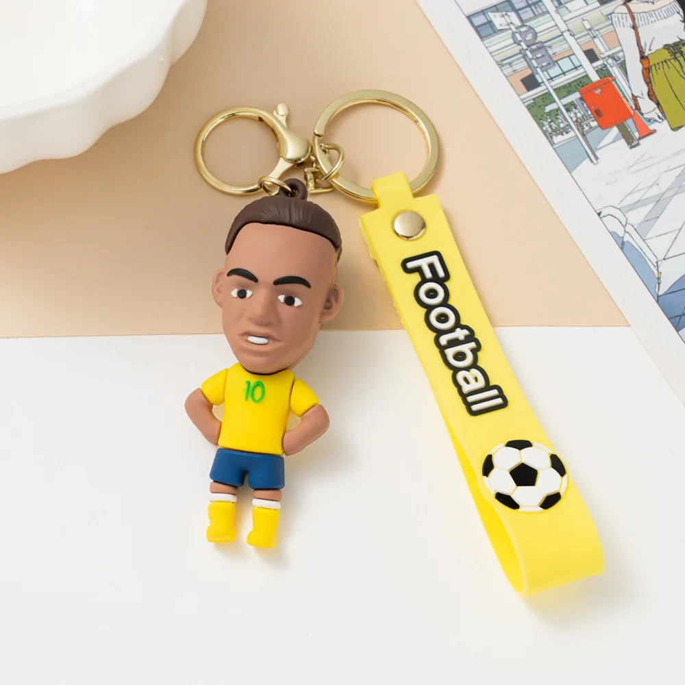 Football Player Keychain Set – 6 Collectible Figures