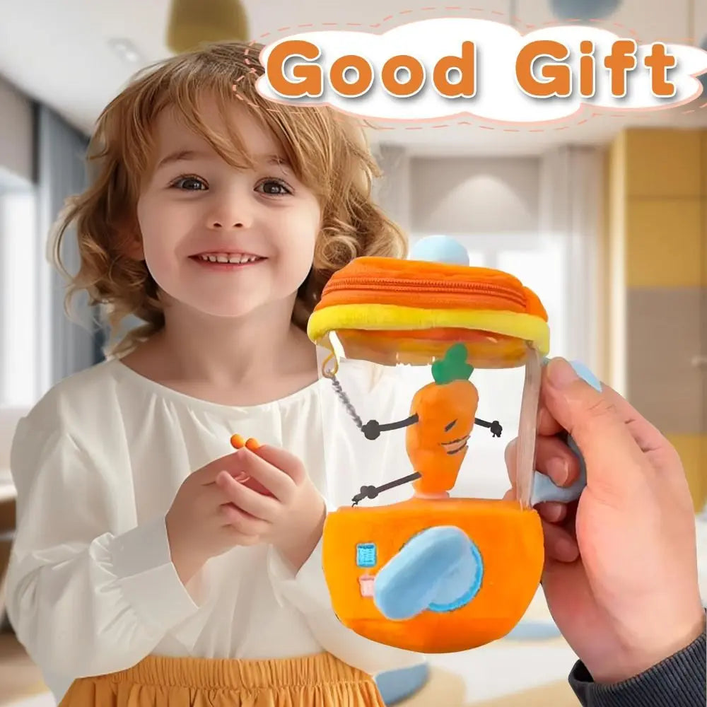 Funny Carrot Juicer Plush Bag Charm – Toki Toy Box – Detail | Toki Toy Box