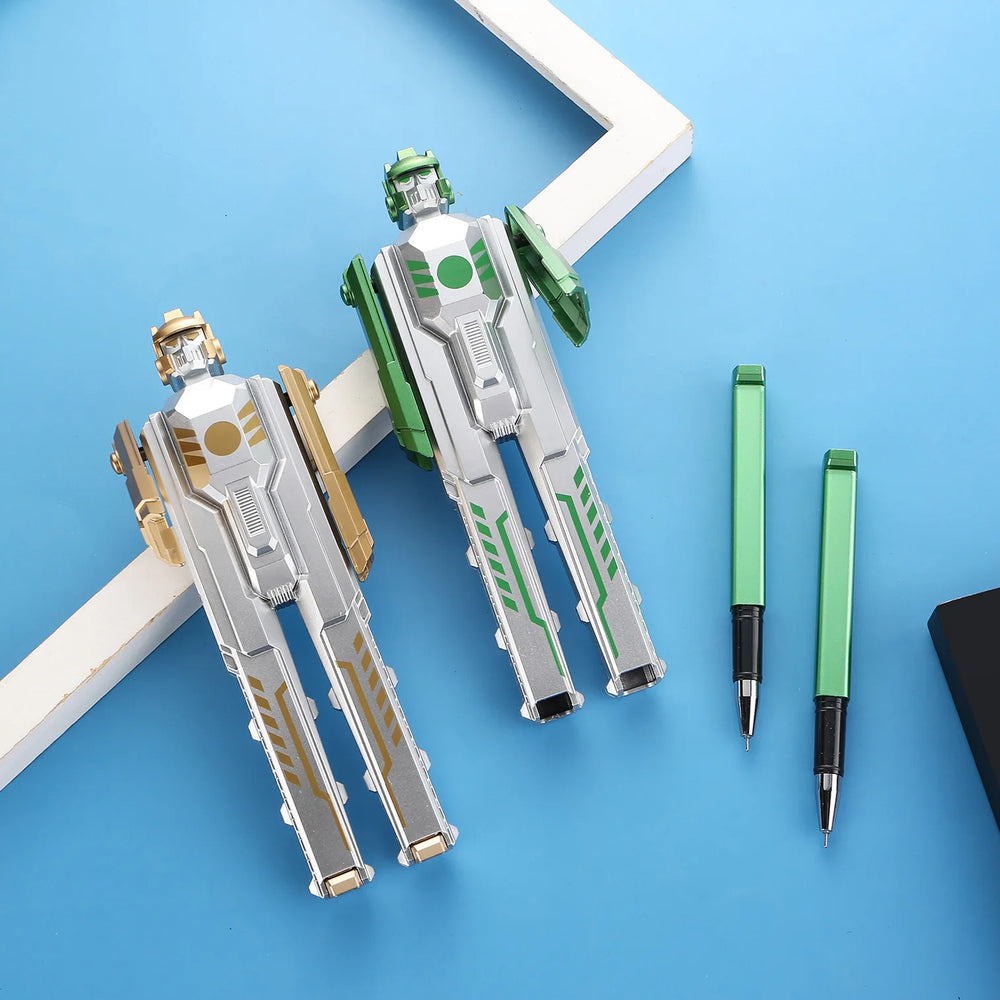Transforming Robot Pen Toy – Fun Fidget for Kids Rich – Whats Included | Toki Toy Box
