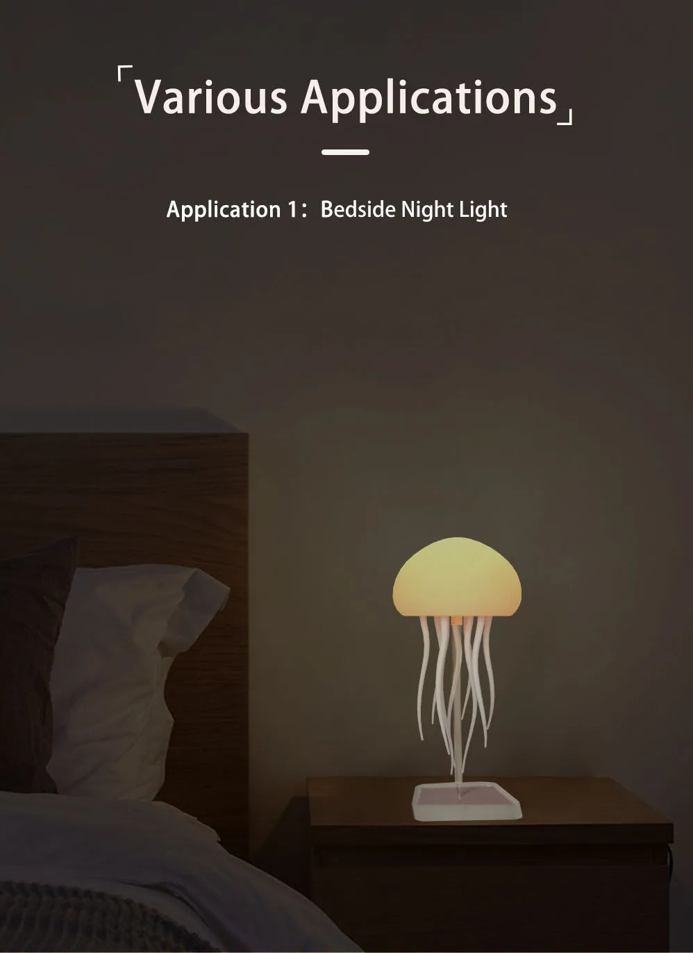 RGB Jellyfish Night Lamp – Voice Control Glow – View 11 | Toki Toy Box