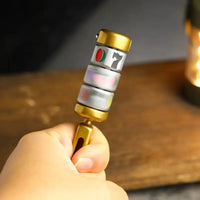 EDC Grand Slam Fidget Spinner and Slot Machine, Portable Metal Stress Relief Toy for Adults, Desk Anxiety Relief for ADHD, Gift