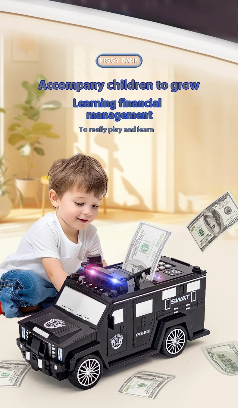 Kids ATM Piggy Bank with Fingerprint & Password Safe