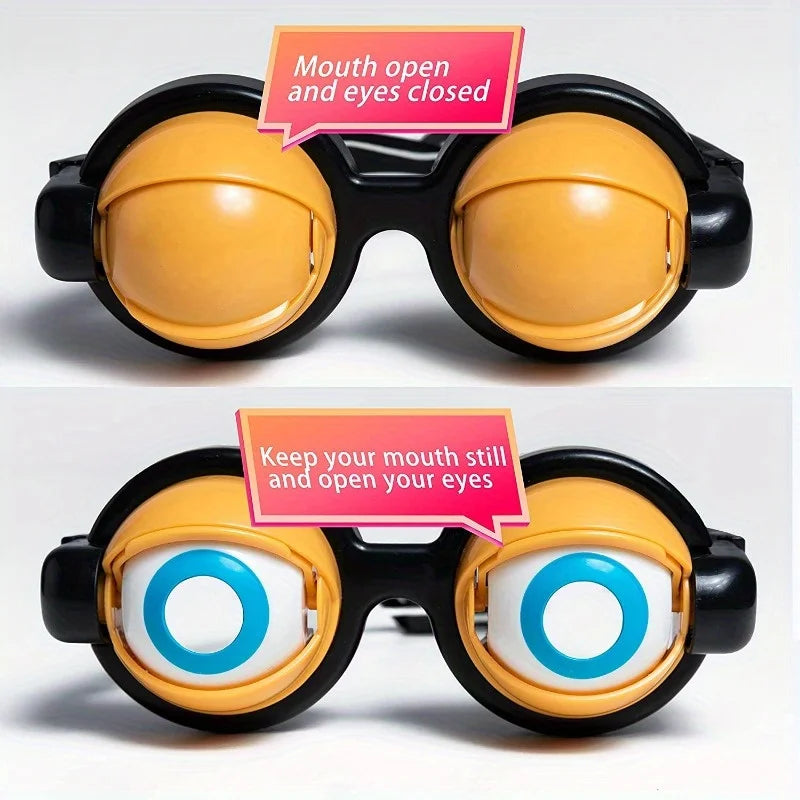 Wink Glasses Toy – Pull String Funny Party Prop – Size Reference | Toki Toy Box
