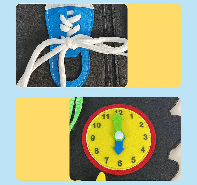 Montessori Busy Board Travel Bag for Curious Kids - Toki Toy Box