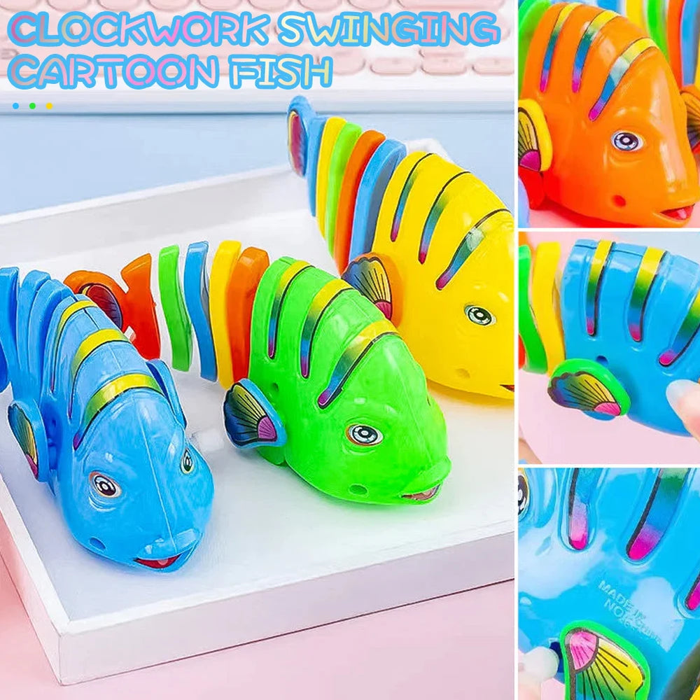 Wind-Up Wiggle Fish Toy for Curious Kids