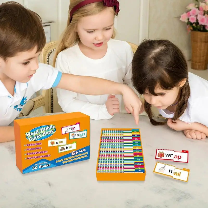 Phonics Flash Cards & Rhyming Flip Book for Kids