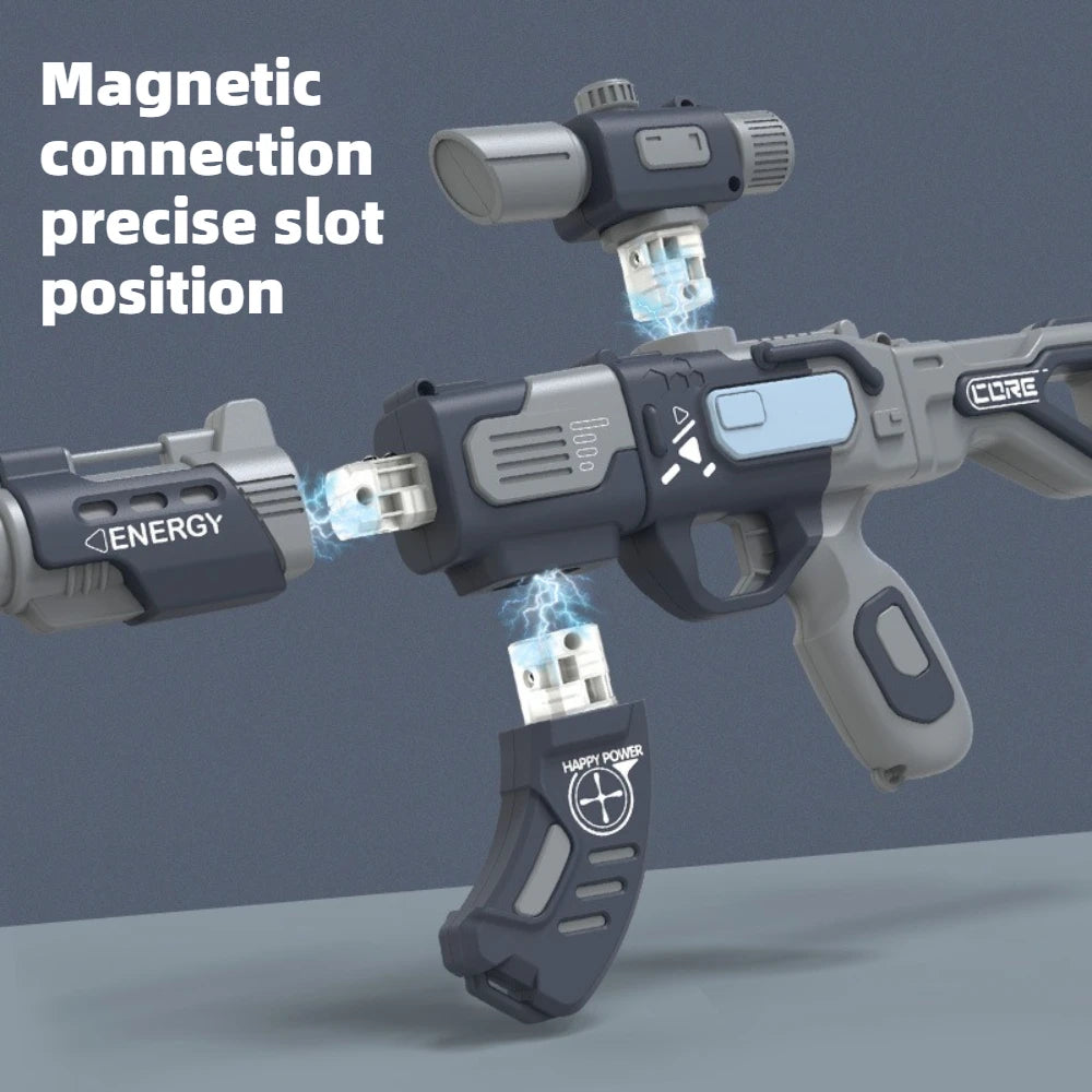 Magnetic DIY Blaster Builder Toy with Sound Effects