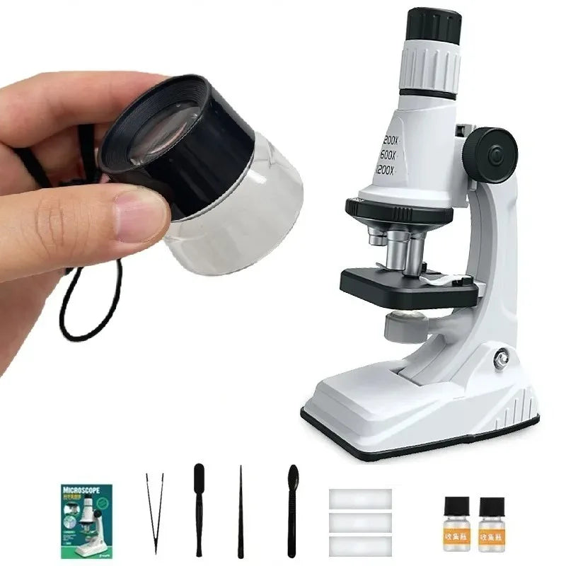 Kids Microscope Kit – 200x-1200x STEM Science Set