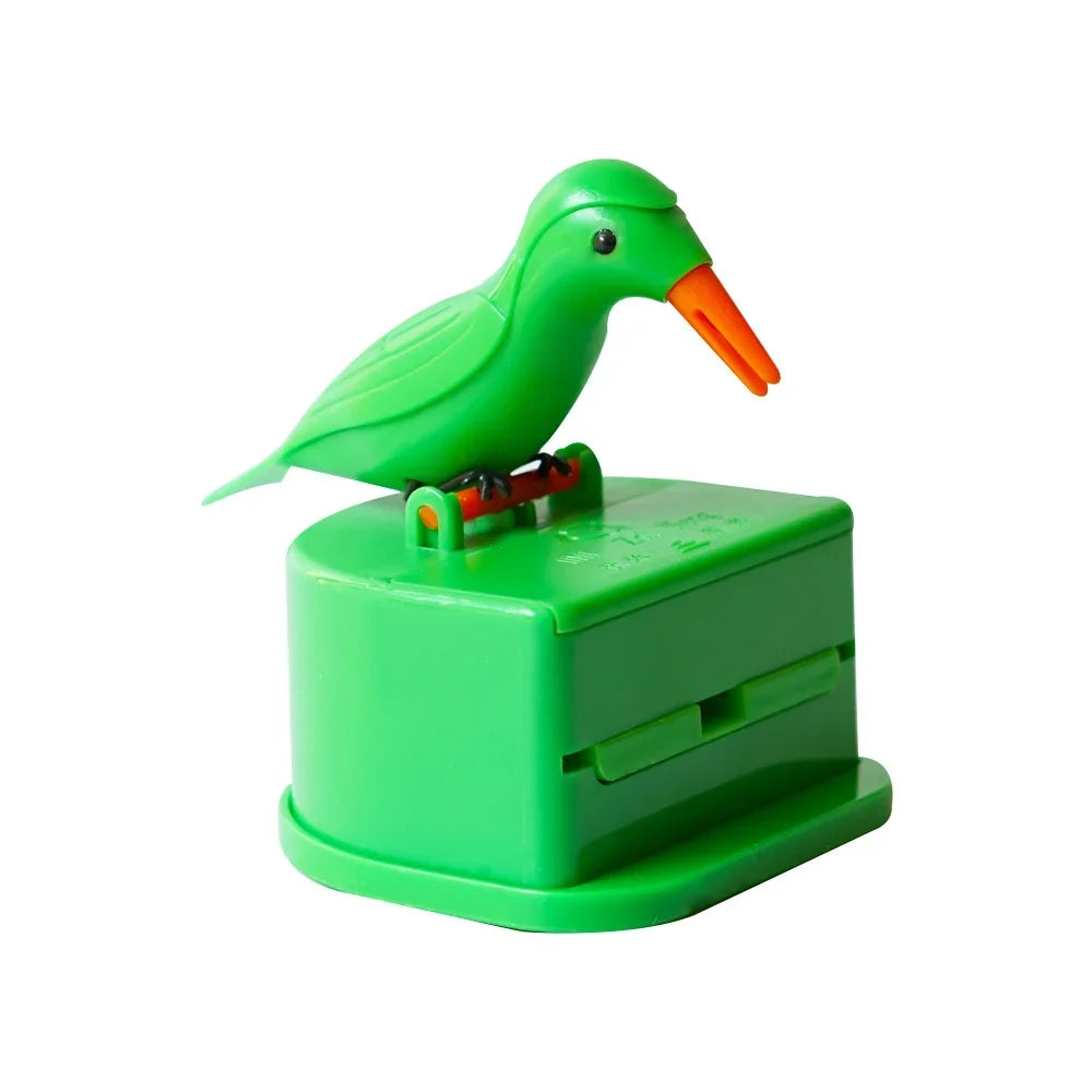 Bird Toothpick Dispenser | Fun Push Pop Design | Toki Toy Box – Color Options | Toki Toy Box