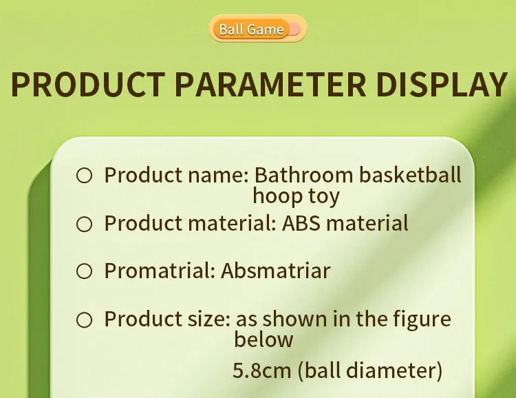 Mini Basketball Bath Toy Set – Splash Hoop Fun for Toddlers