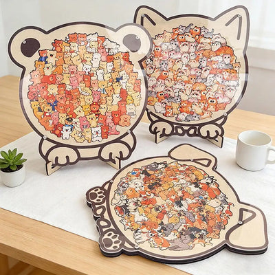Animal Wooden Jigsaw Puzzle – Stress Relief Art