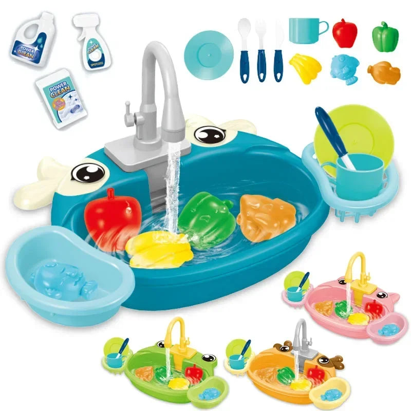Kids Kitchen Sink Play Set with Running Water – Detail | Toki Toy Box