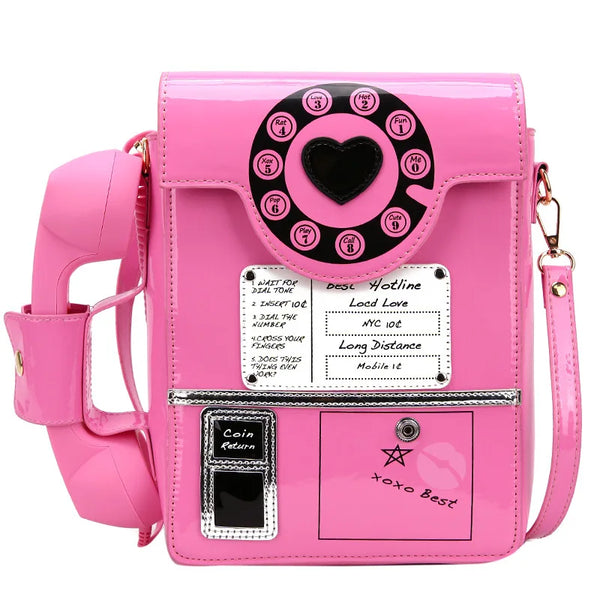 Retro Telephone Crossbody Bag for Trendsetters