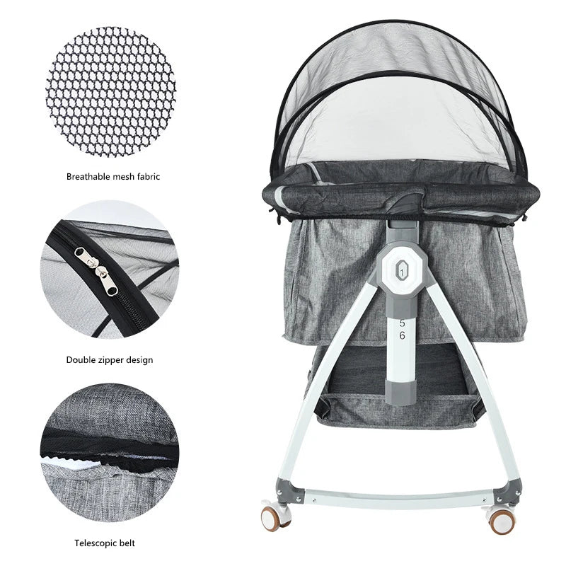 Portable Baby Crib Mosquito Net – Foldable 360° Protection