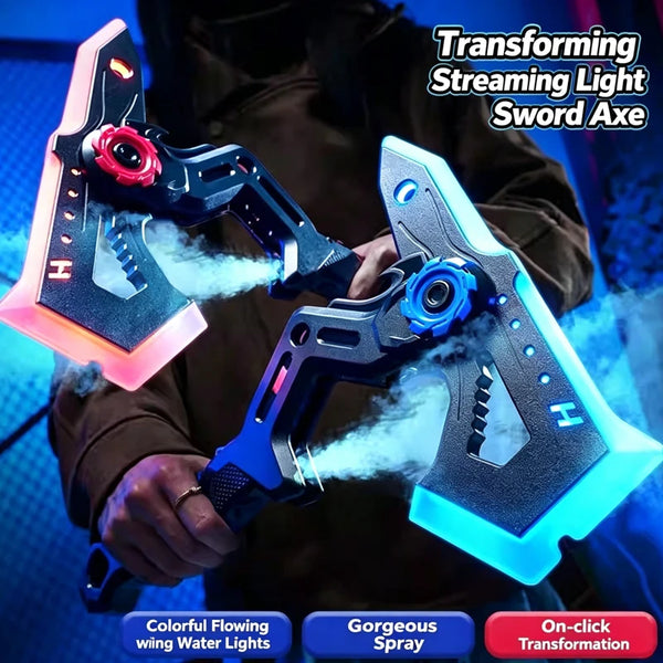 LED Transforming Sword-Axe – 7-Color Blade