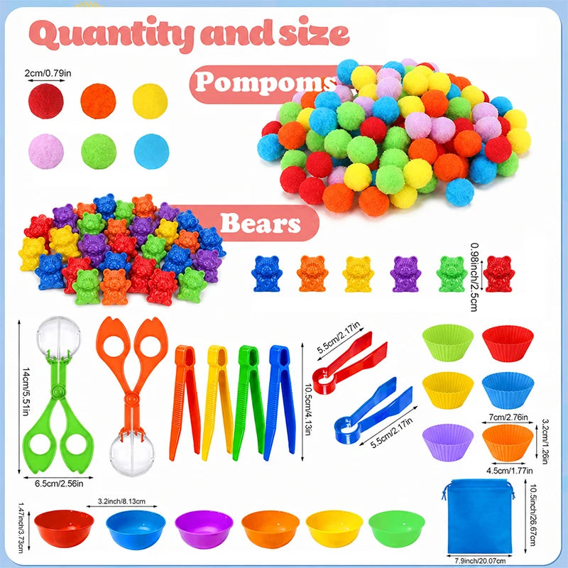 Color Sorting & Counting Bears Learning Set