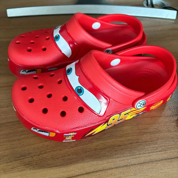 Light-Up Racing Car Clogs – Comfortable Kids Sandals