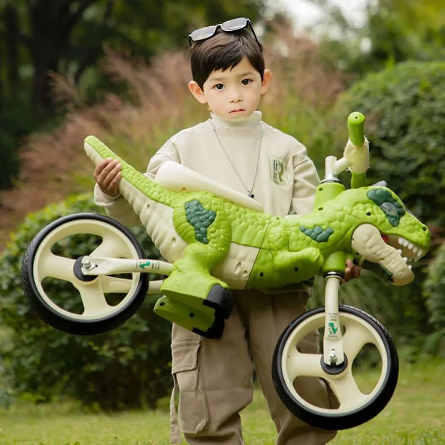 Dino Bike – Green Color Side View | Toki Toy Box