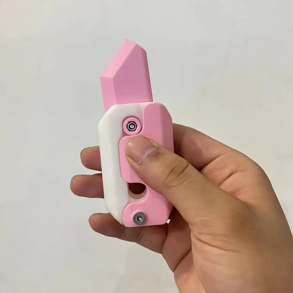 Carrot Fidget Toy – Gravity Flip Stress Relief Gadget – Size Reference | Toki Toy Box