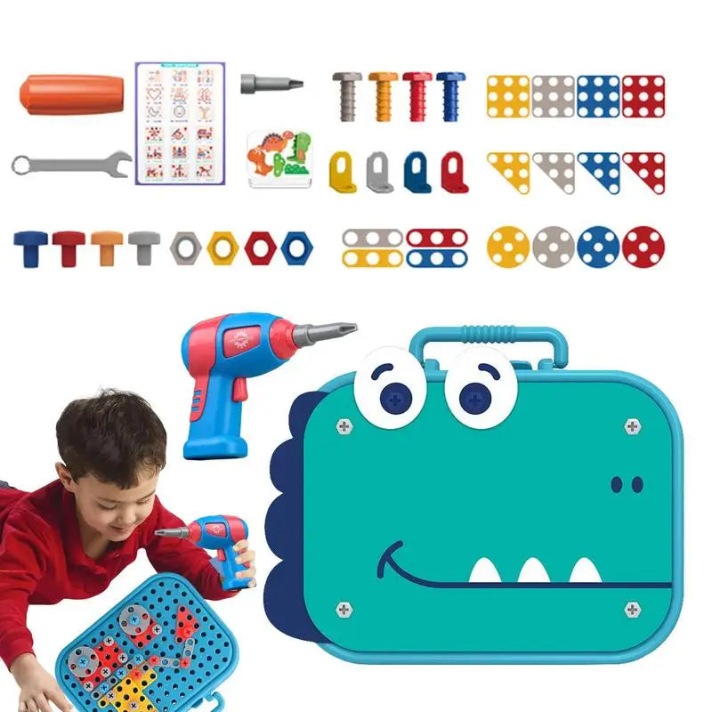 DIY Drill Puzzle Set – Creative Builder Kit for Kids – Detail | Toki Toy Box