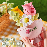 Electric Bubble Machine with Light – Automatic Bubble Blower & Bouquet Design