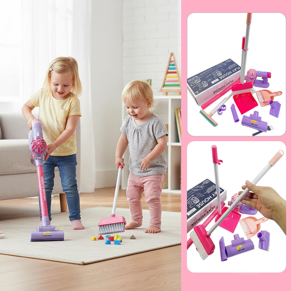 Kids Vacuum Cleaner Toy – Interactive Cleaning Play Set