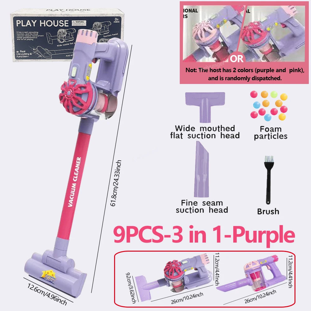 Kids Vacuum Cleaner Toy – Interactive Cleaning Play Set