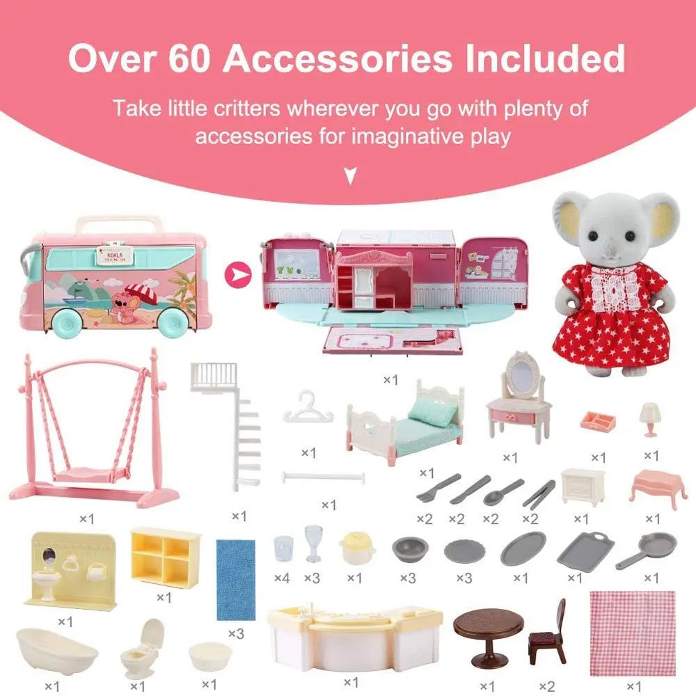 Tour Bus – Koala Figures | Toki Toy Box