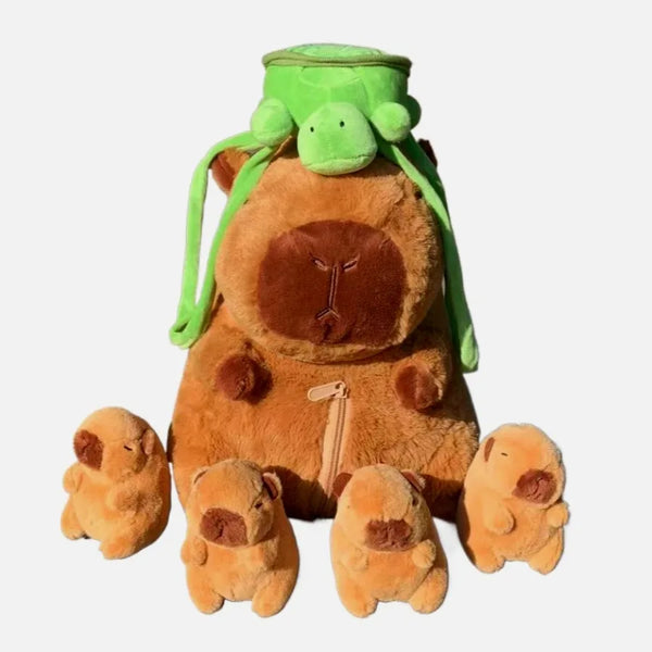 Capybara Plush Family Set with 4 Babies | Toki Toy Box