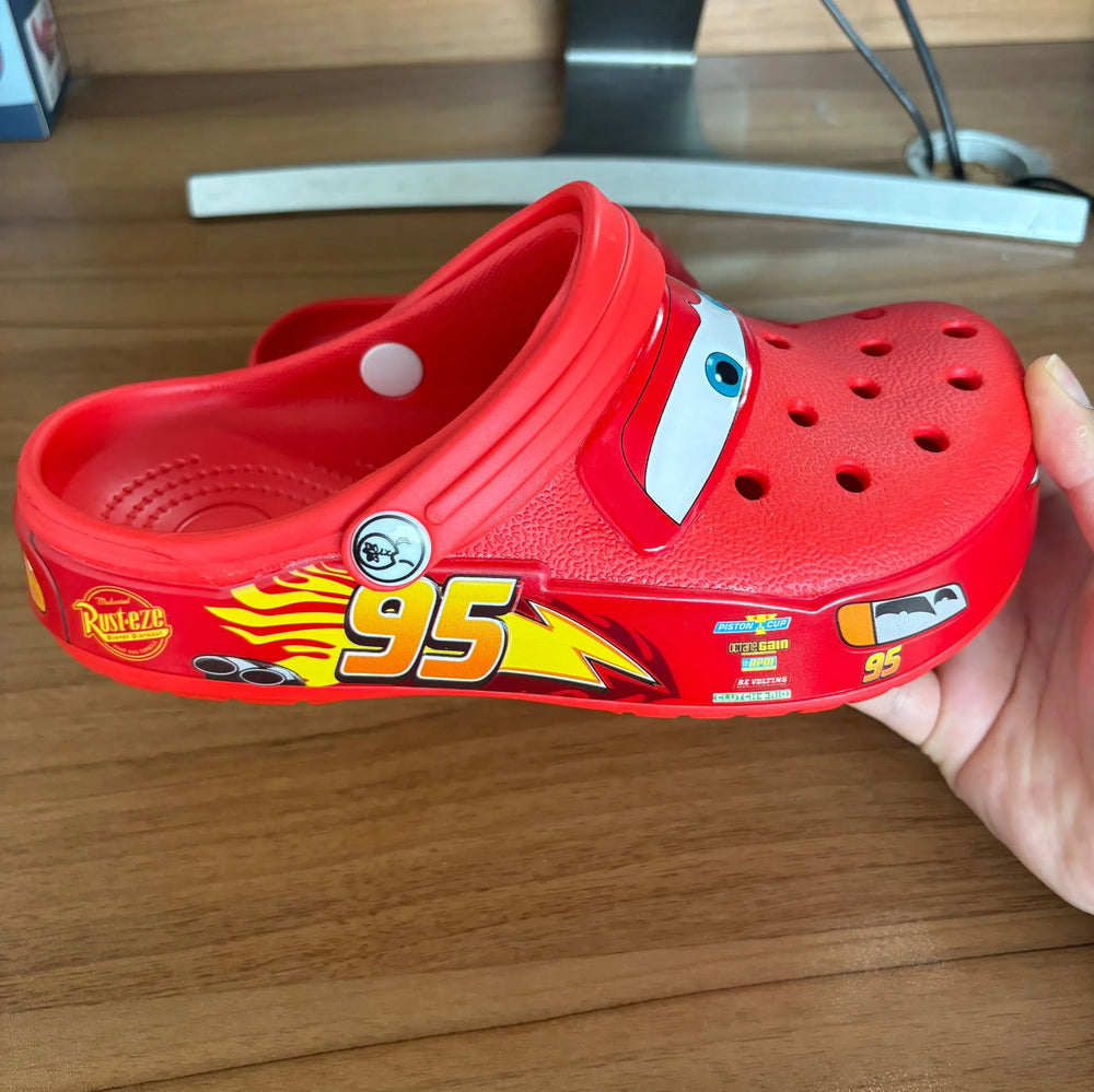 Light-Up Racing Car Clogs – Comfortable Kids Sandals - Toki Toy Box