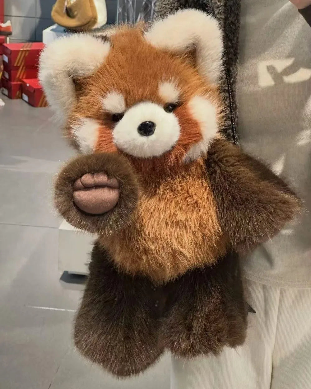 Fluffy Raccoon & Panda Pillow Plush – Huggable Soft