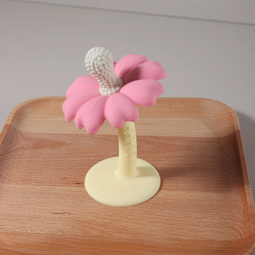 Baby Silicone Flower Teether – BPA-Free Infant Chew Toy - Toki Toy Box