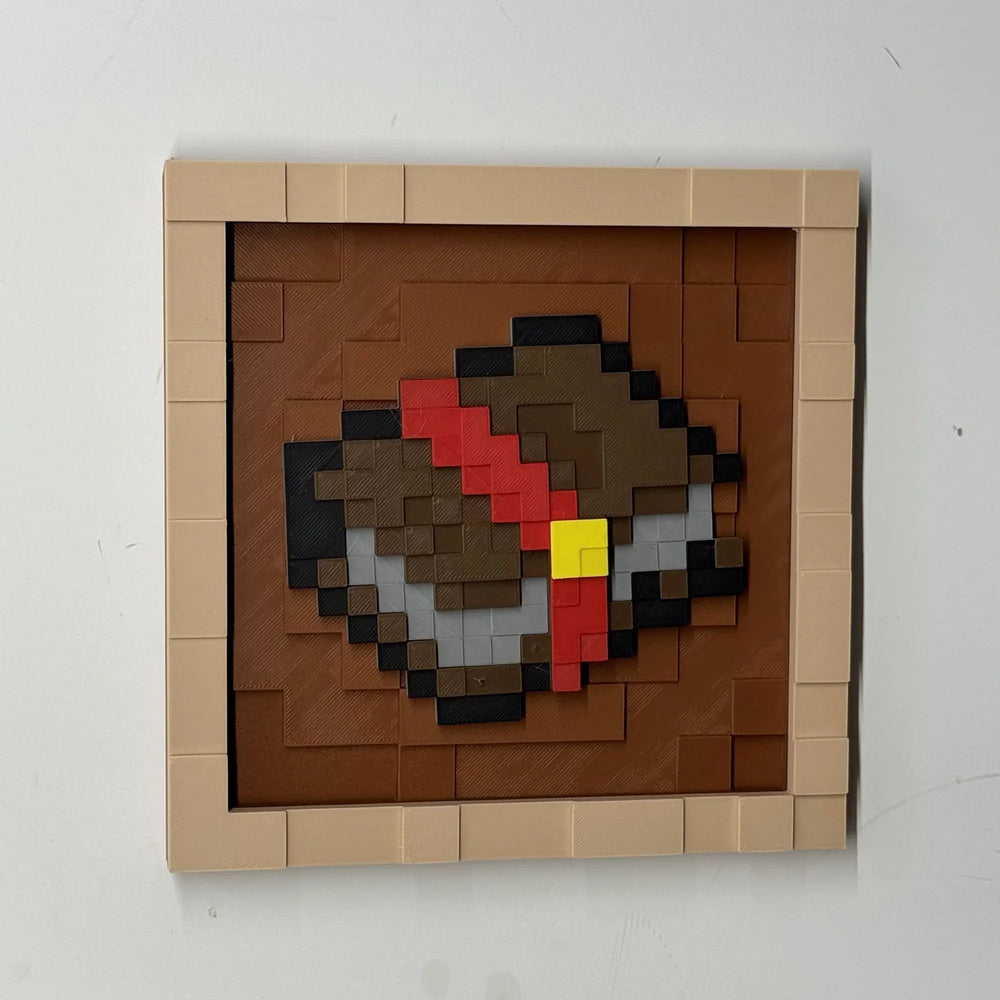 Pixel Game Item Frame – 3D Printed Display