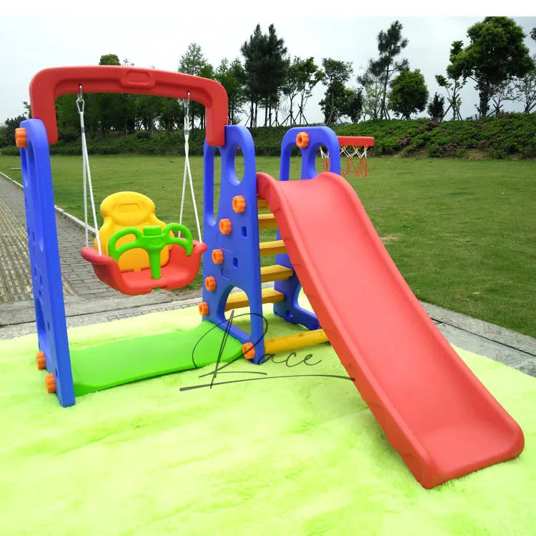 Kids Slide & Swing Playset for Indoor & Outdoor Fun