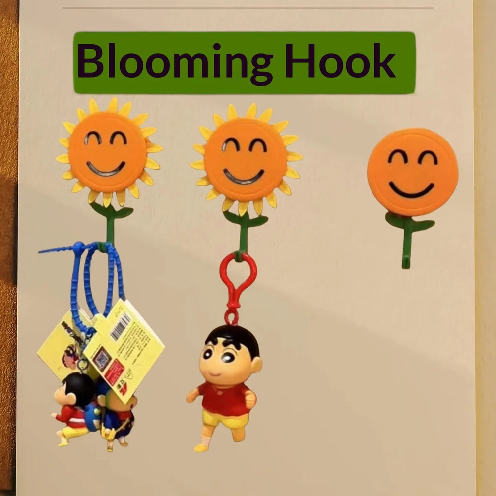 Blooming Sunflower Retractable Adhesive Wall Hook  🌻 Product Description