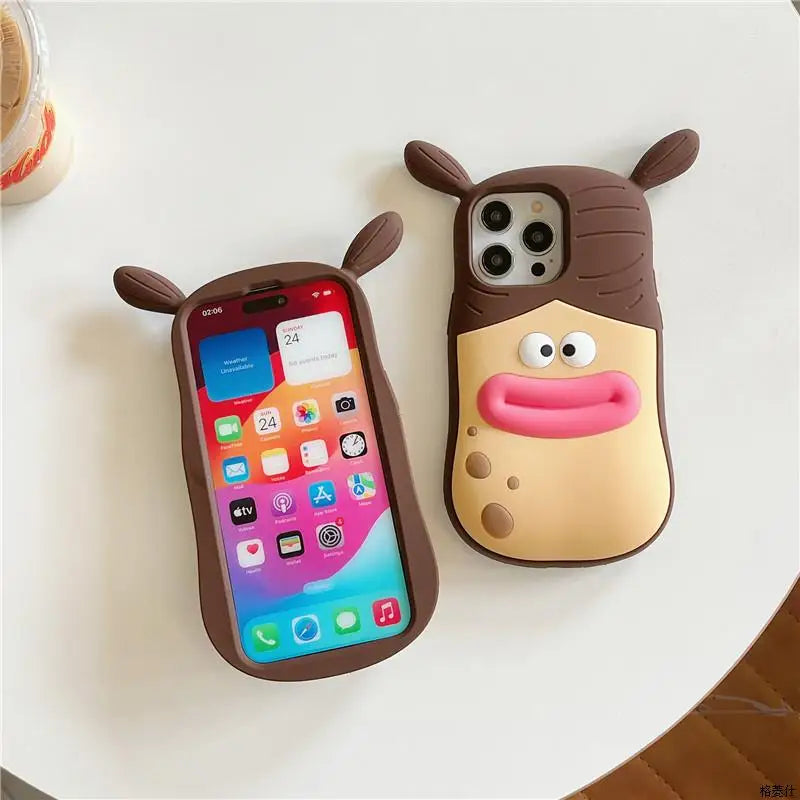 Funny Pinch Phone Case – Anti-Drop Cute Cover for iPhone – Detail | Toki Toy Box