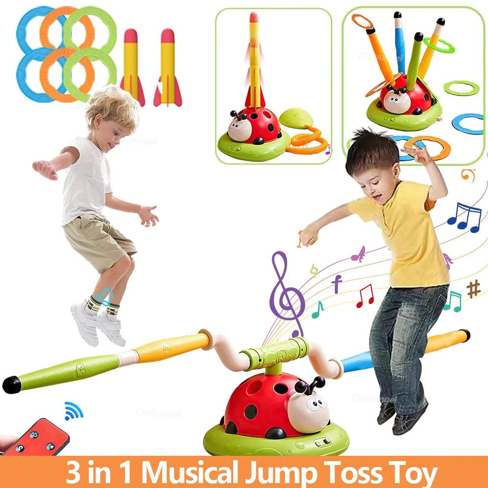 Musical Rocket Launcher Game – 3-in-1 Outdoor Play Set
