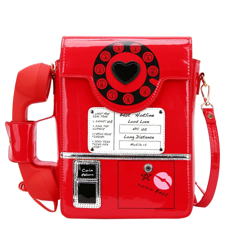 Retro Telephone Crossbody Bag for Trendsetters