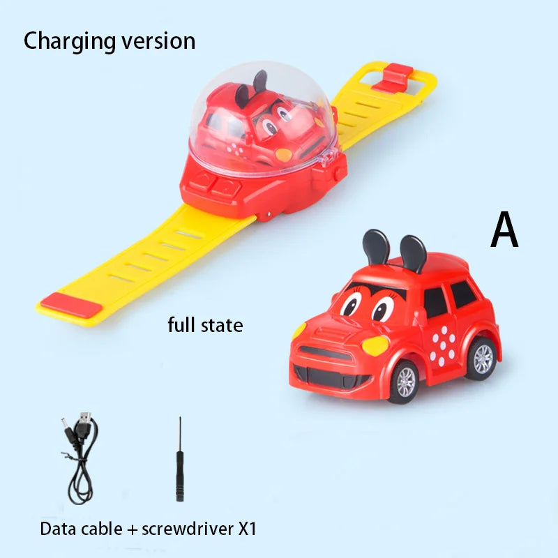 Mini RC Watch Car for Kids | USB Racing Toy - Toki Toy Box
