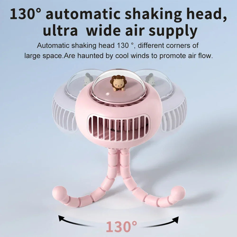 Mini Clip-On Stroller Fan – Portable Cooling Comfort